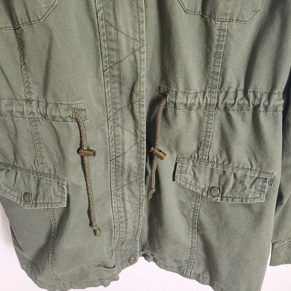 New Look Army Green Anorack Style Hoodie Jacket, Size XL - Picture 8 of 10